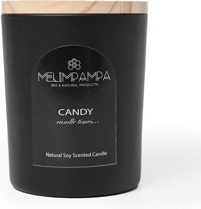 MeliMpampa Lumânări Aromatice din Soia în Borcan Candy
