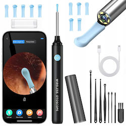 Ear Cleaning Device Otoscope Newevo Full Hd Camera 1080p 7-piece Earwax Removal Tool Kit 6 Led Lights Usb-c Charging Black Ear Cleaning Device Otoscope Newevo Full Hd Camera 1080p 7-piece Earwax Removal Tool Kit 6 Led Lights Usb-c Charging Black