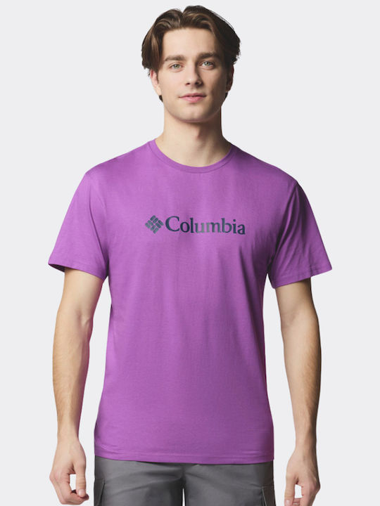 Columbia Csc Basic T-shirt Μωβ