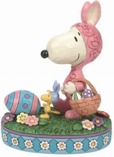 Enesco Peanuts Easter Hoppyness Snoopy & Woodstock Figurine By Jim Shore 15cm Pieces 1