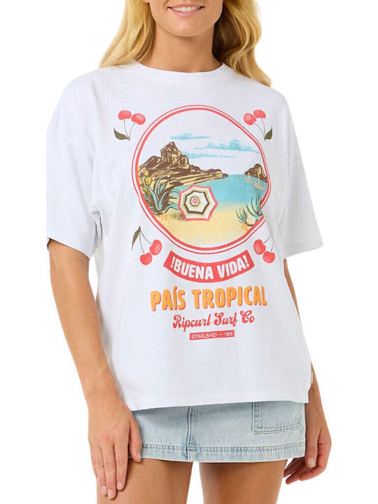 Rip Curl Heritage Γυναικείο T-shirt Optical White