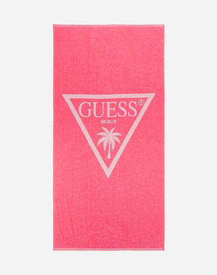 Guess Детски плажен кърпа Розов 140x70см.