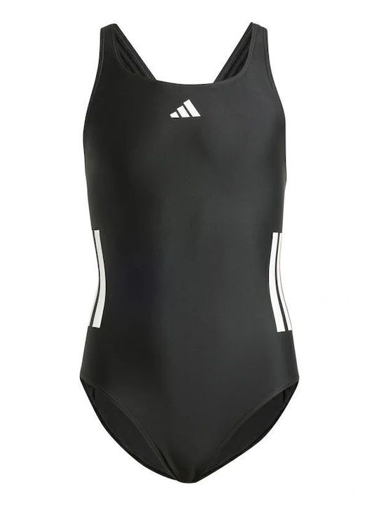 adidas 3-stripes Παιδικό Μαγιό Ολόσωμο Μαύρο