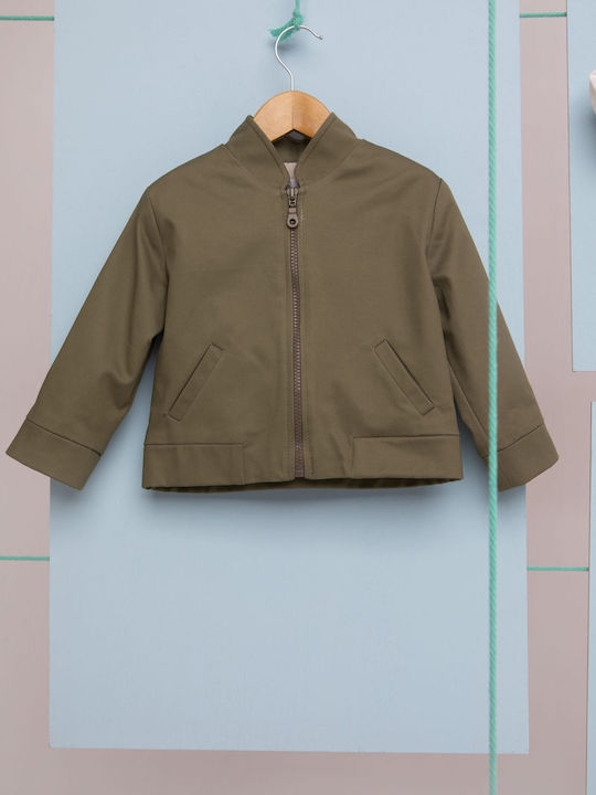 Βαπτιστικό Jacket Αγόρι Carter Λαδί 1775 Bambolino Bmb-1775