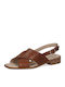 Leather Sandals Anatomic Tabac Brown