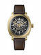 Ingersoll Herrenuhr Batterie mit Braun Lederarmband
