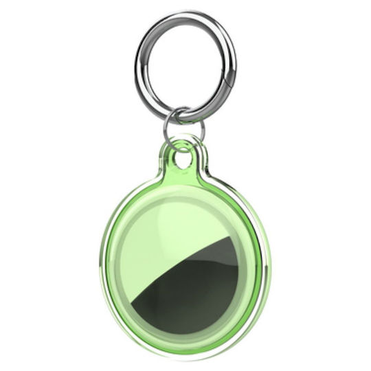 Hurtel Keychain Cazul Keychain pentru AirTag în culoarea Verde