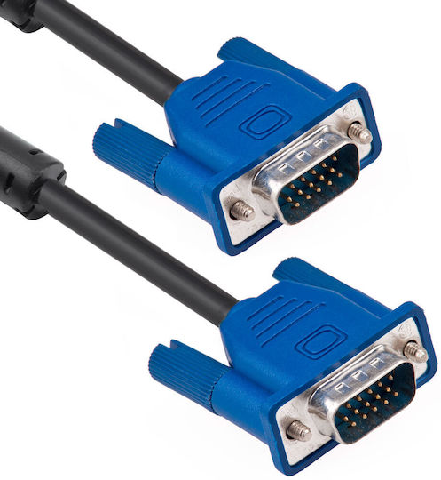 Kabel VGA-Stecker - VGA-Stecker Blau 5m (17601)