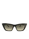 Zadig & Voltaire Women's Sunglasses with Black Plastic Frame and Black Gradient Lens