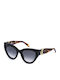 Just Cavalli Women's Sunglasses with Brown Tartaruga Plastic Frame and Black Gradient Lens JC143V 700J