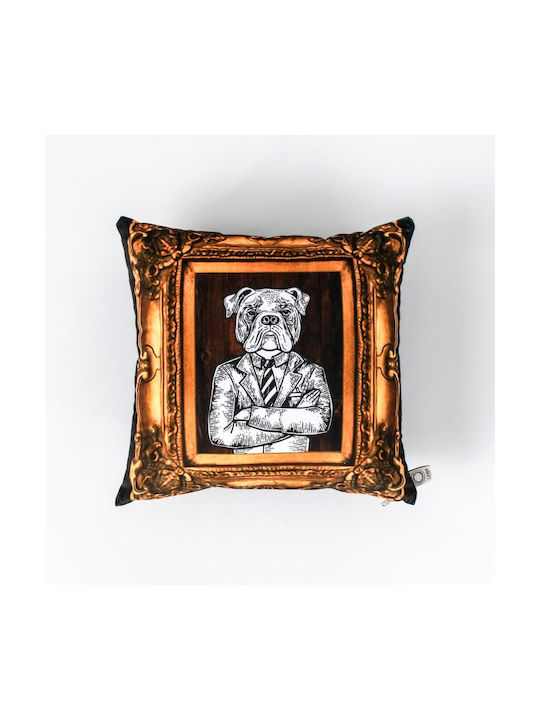 Linea Interiors Μαξιλάρι Καναπέ από Βελούδο Dog Suit 45x45εκ.