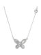 Jeweltude Charm mit Design Schmetterling aus Silber