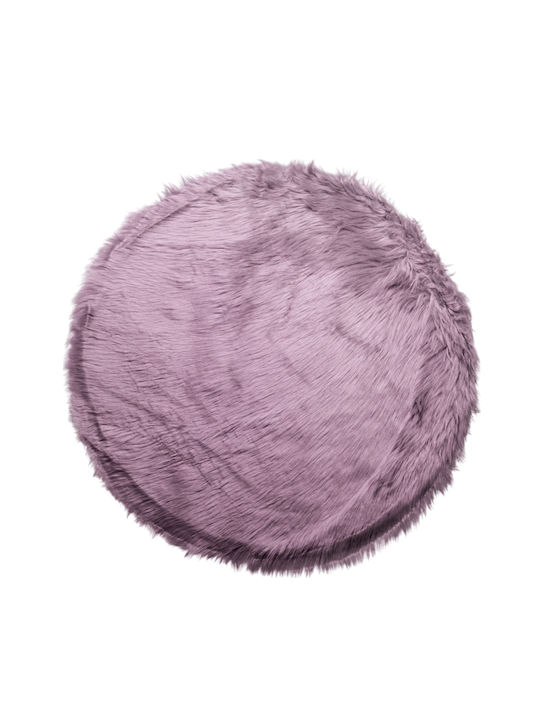 Go Smart Home Antiderapant Covoraș de Baie Rotund 61.00203 Cărbune de lemn Φ80cm
