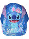 Disney Παιδικό Καπέλο Jockey Υφασμάτινο Stitch Γαλάζιο