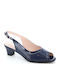 Pumps mit Riemchen Blau