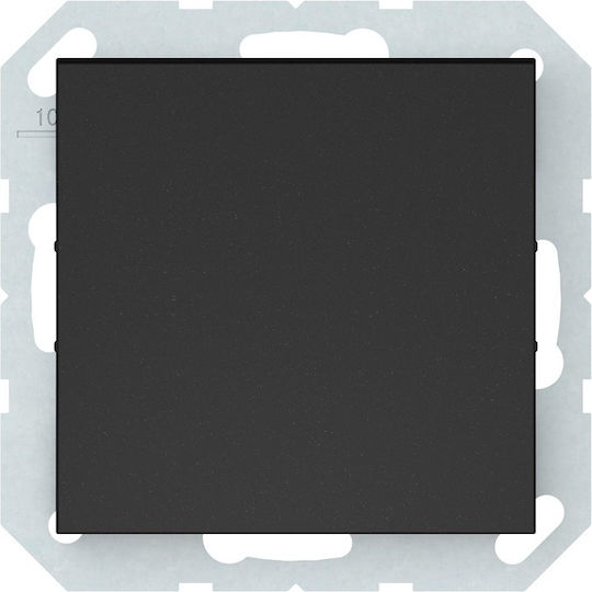 Harry Potter Recessed Wall Switch Basic One-Way Without Frame Black