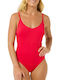 Surf Ολόσωμο Μαγιό Hibiscus Red
