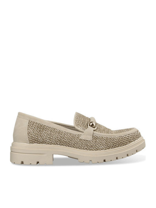 Γυναικεία Loafers σε Μπεζ Χρώμα