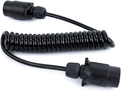Cablu prelungitor spiral pentru remorcă 7 pini