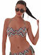 Strapless Bikini Top B Cup Χακι