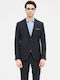 Men's Winter Suit Slim Fit Dark Blue