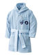 Borea Baby Bathrobe Hooded Trucky Light Blue