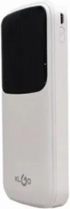 KLGO KP-37 Power Bank 10000mAh mit 2 USB-A Anschlüssen Stromlieferung Weiß