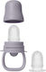 Bibs Silicone Baby Feeder for 4+ months Gray