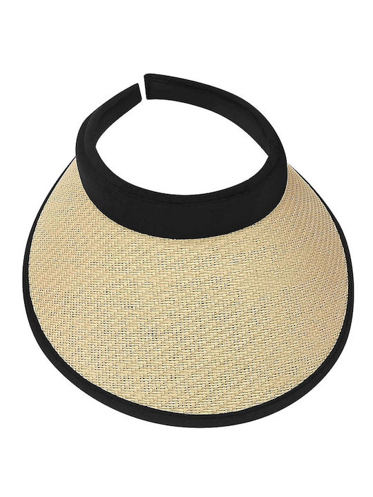 Summertiempo Γυναικείο Ψάθινο Καπέλο Visor Μπεζ