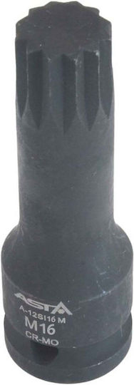 Cheie tubulară de impact cu aer 1/2" Xzn Spline M16