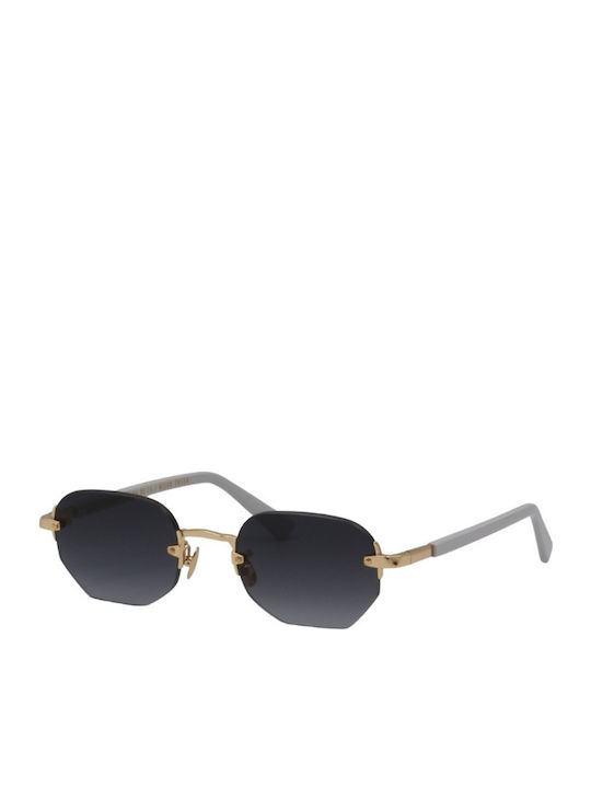 Gast Moonstone Unisex Sunglasses with Gold Meta...