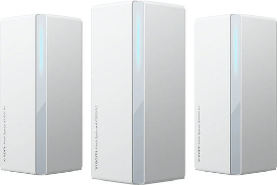 Xiaomi Mesh System AX3000 Access Point Wi‑Fi 6 Dual Band (2.4 & 5GHz) σε Τριπλό Kit Λευκό