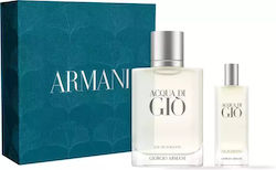 Giorgio Armani Acqua Di Giò Set De Parfumuri Pentru Bărbați Cu Eau De Toilette 2 Bucăți Giorgio Armani Acqua Di Giò Set De Parfumuri Pentru Bărbați Cu Eau De Toilette 2 Bucăți