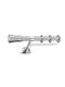 Enis by Domus Metallisch Vorhangstange Lemnos Doppel mit Schiene Φ25mm 240cm Nickel Matte - Chrome