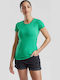 Fruit of the Loom Γυναικείο Διαφημιστικό T-shirt Κοντομάνικο Retro Heather Green