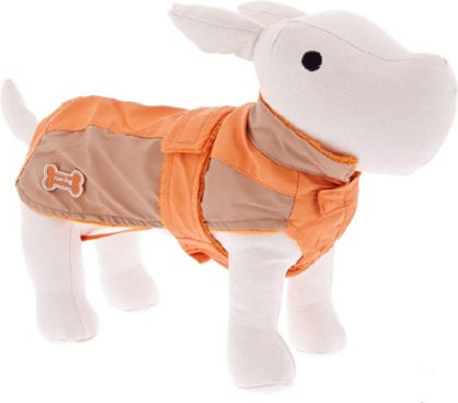 Ferribiella Burcina Orange Waterproof Dog Coat with 30cm Back Length