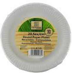 Tessera Pappteller 20,5 cm 10 Stk