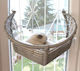 Luxus Katzenbett Hängendes Glas Halbmond Bett Beige 56x40cm