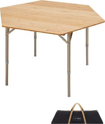 KingCamp Τραπέζι Αλουμινίου για Camping Πτυσσόμενο 22x20x20cm Ασημί
