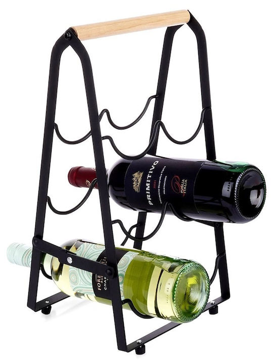 Vilde Raft Pentru Vinuri Cu Picioare Lemn Negru 229100 Vilde Raft Pentru Vinuri Cu Picioare Lemn Negru 229100