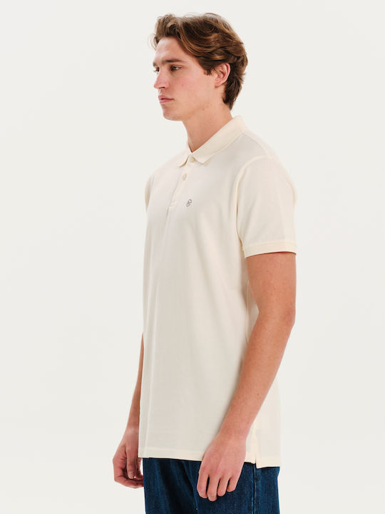 Basehit Men's Short Sleeve Polo T-shirt White 2...