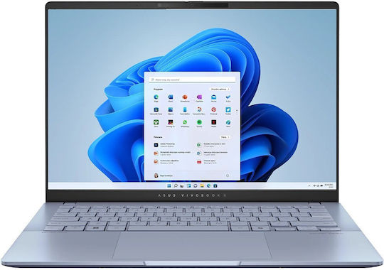Asus Vivobook S 14 S5406Sa-Qd004W 14" OLED FHD+ (Kern Ultra 5-226V/16GB/512GB SSD/W11 Startseite) Mist Blue (International English Tastatur)