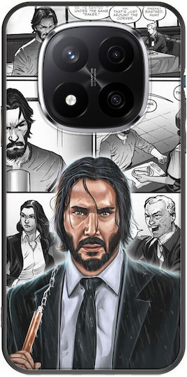 John Wick Xiaomi Poco X7 5g Schwarzes TPU Schwarzes Silikon