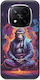 Meditation Tiere Affe Xiaomi Poco X7 5G Schwarzes TPU Schwarzes Silikon