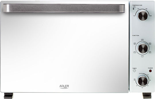 Adler Elektrischer Backofen 48 l ohne Kochfelder Weiß