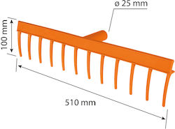 Topex Gartenharke mit Stange