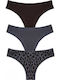 Βαμβακερά Γυναικεία Brazil 3Pack Black, Gray, Animal