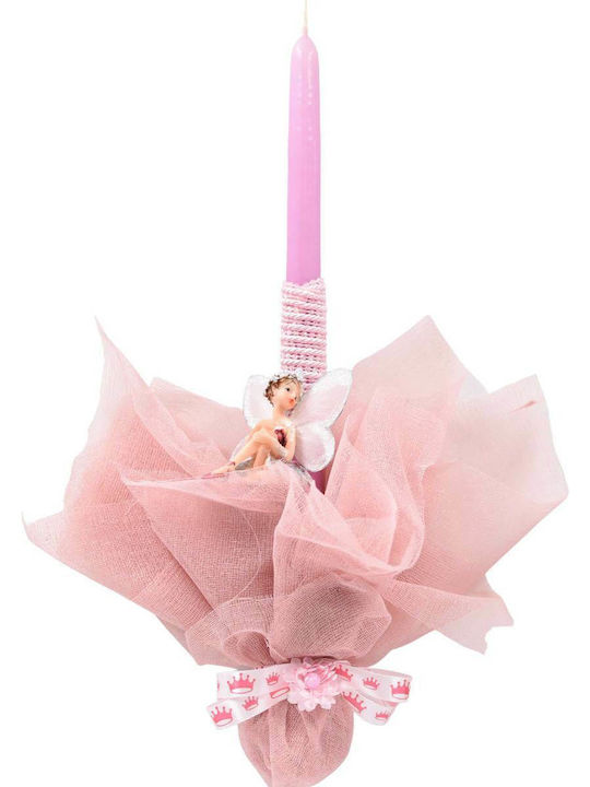 Handmade Easter Candle Fairy-lilac