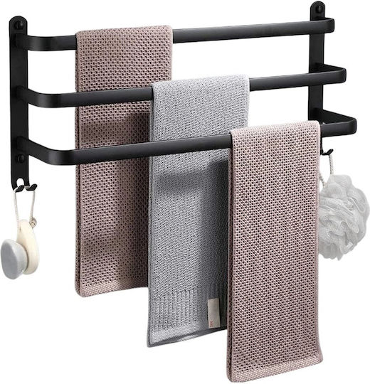 Vilde Single Wall-Mounted Bathroom Shelf Unit ​40x40cm Black