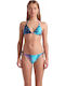 Set Bikini Τριγωνάκι με Αφαιρούμενη Ενίσχυση Μπλε